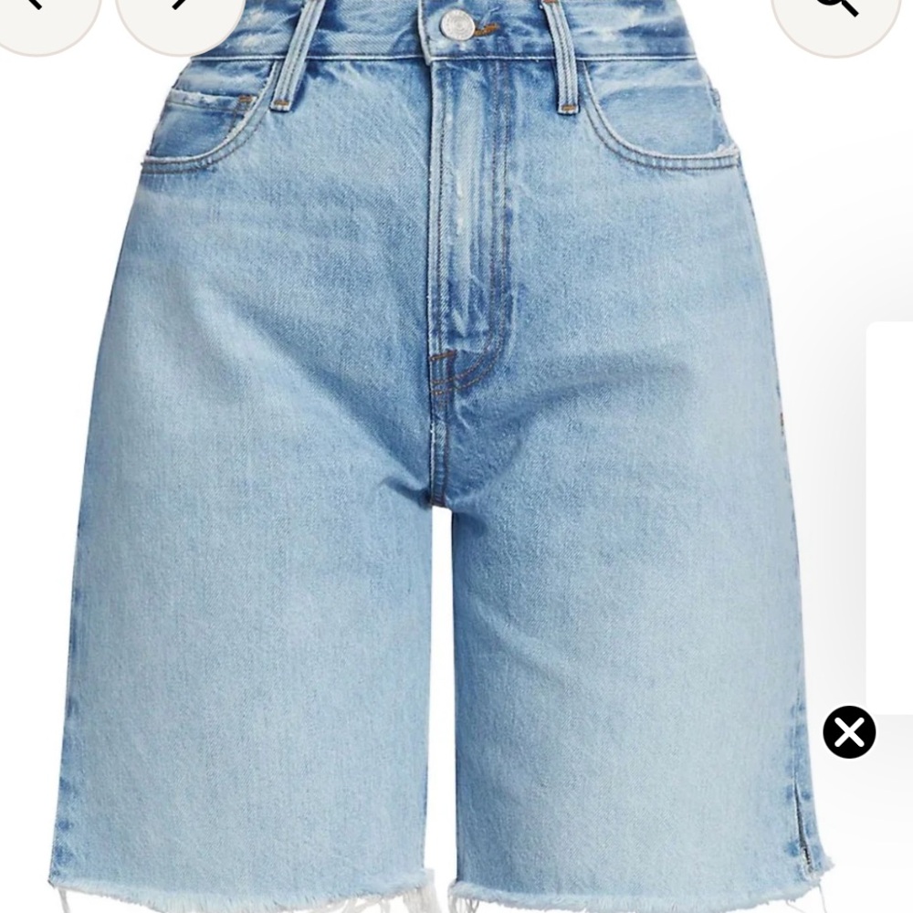 NEW Frame Denim High Rise Bermuda Shorts